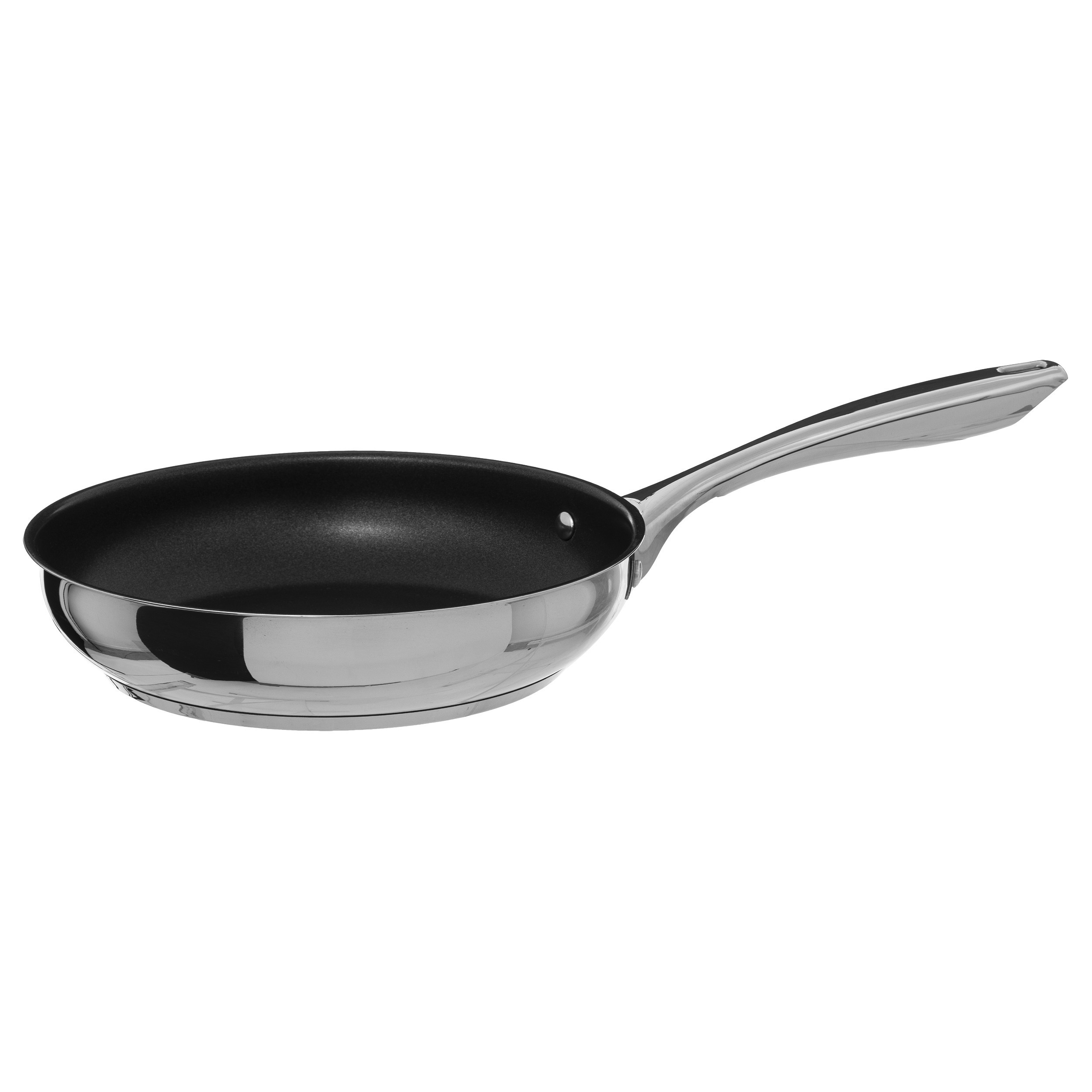 Secret de Gourmet Koekenpan - Alle kookplaten geschikt - zilver/zwart - dia 24 cm -