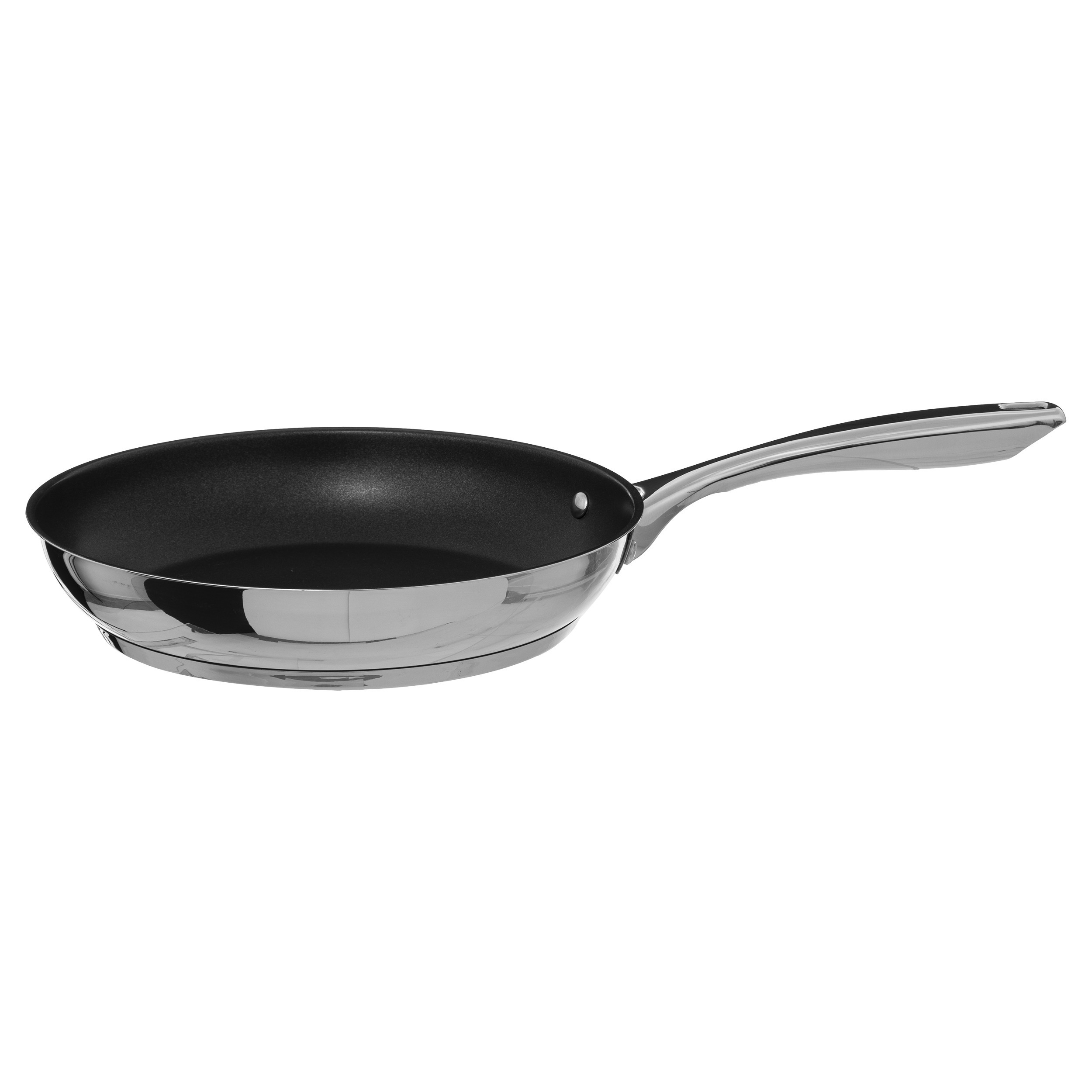 Secret de Gourmet Koekenpan - Alle kookplaten geschikt - zilver/zwart - dia 28 cm -