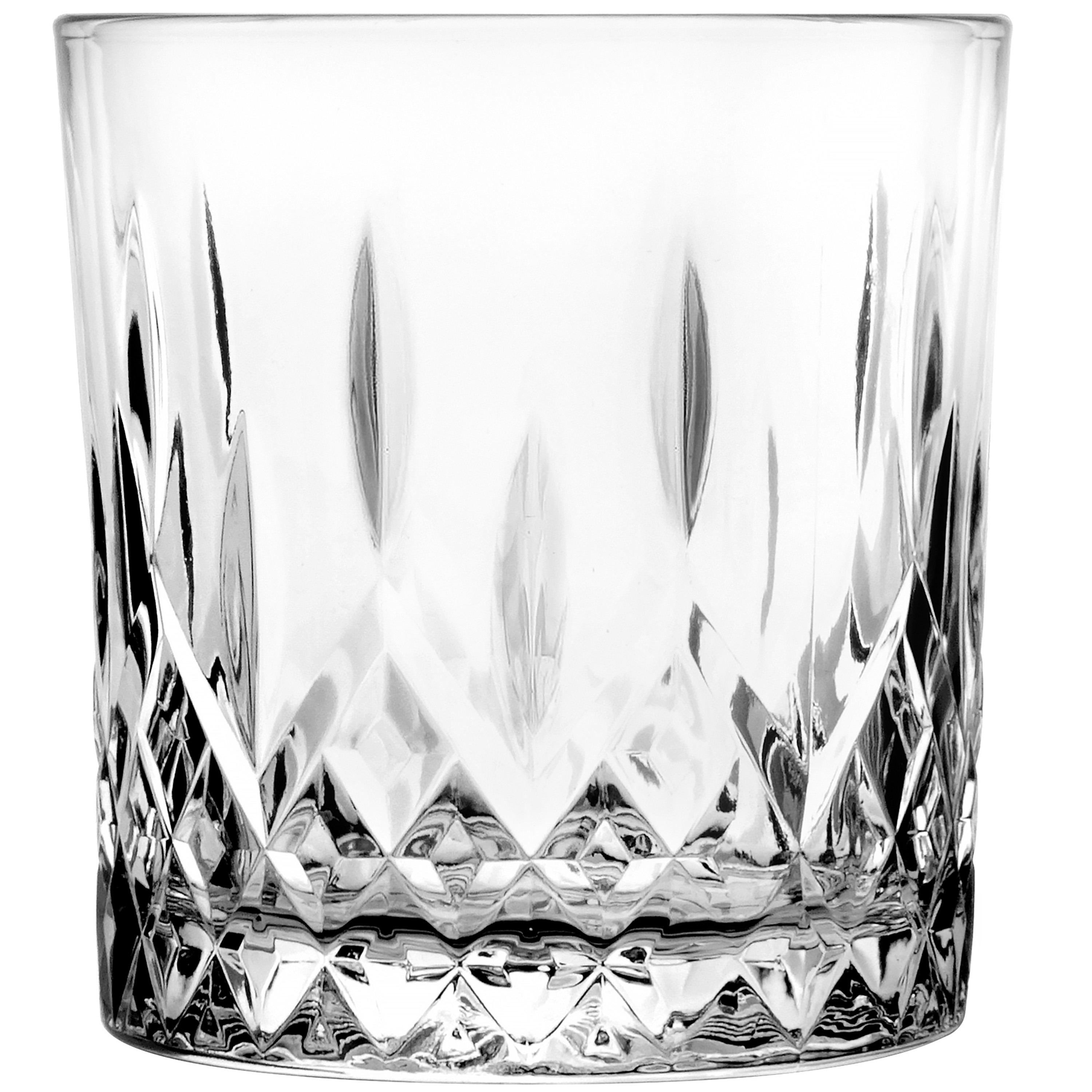 Glasmark Whiskeyglazen - 6x - Diamond - 280 ml - glas - waterglazen -