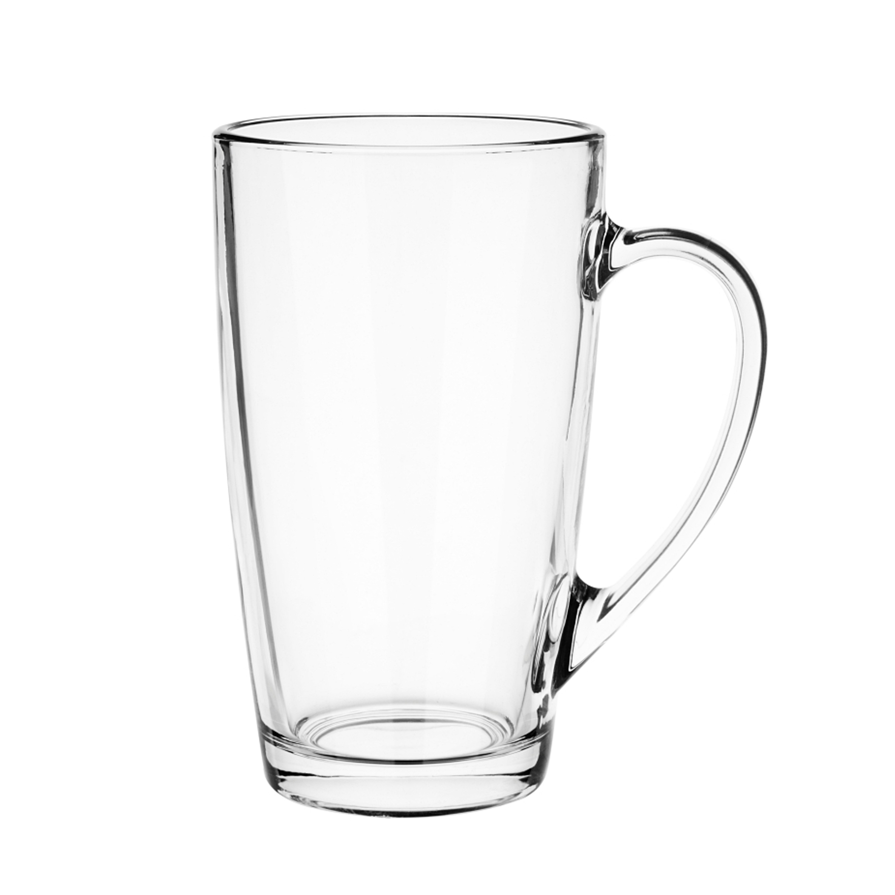 Glasmark Theeglazen/koffie glazen Sheffield - transparant glas - 6x stuks - 440 ml -