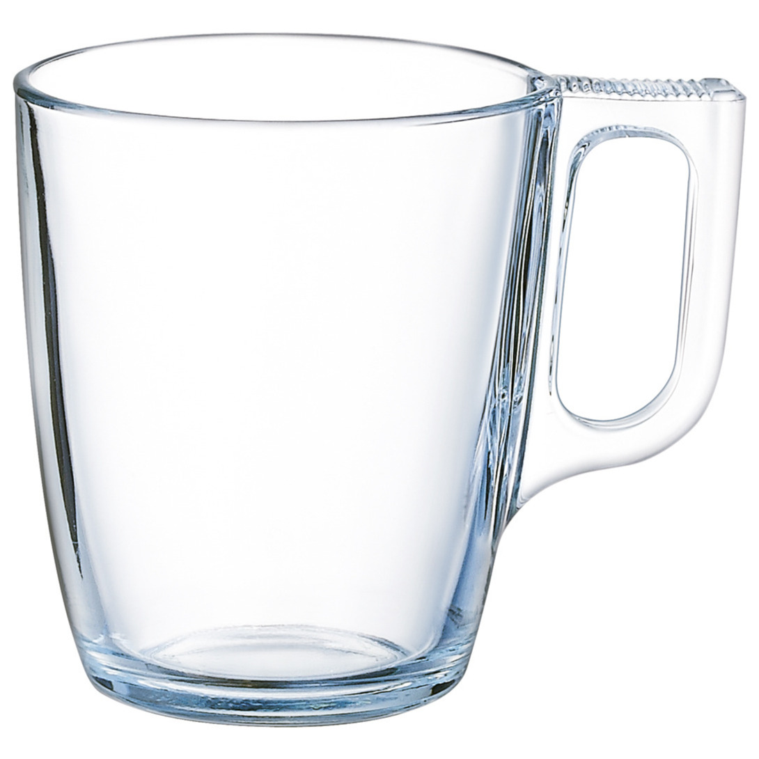 Arcoroc Theeglazen Ceylon - 6x - transparant glas - 6.5 x 8 cm - 250 ml -