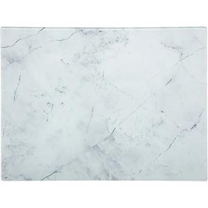 Dekorative glasplatte 40 x 30 weißer marmor - weiß - 5five