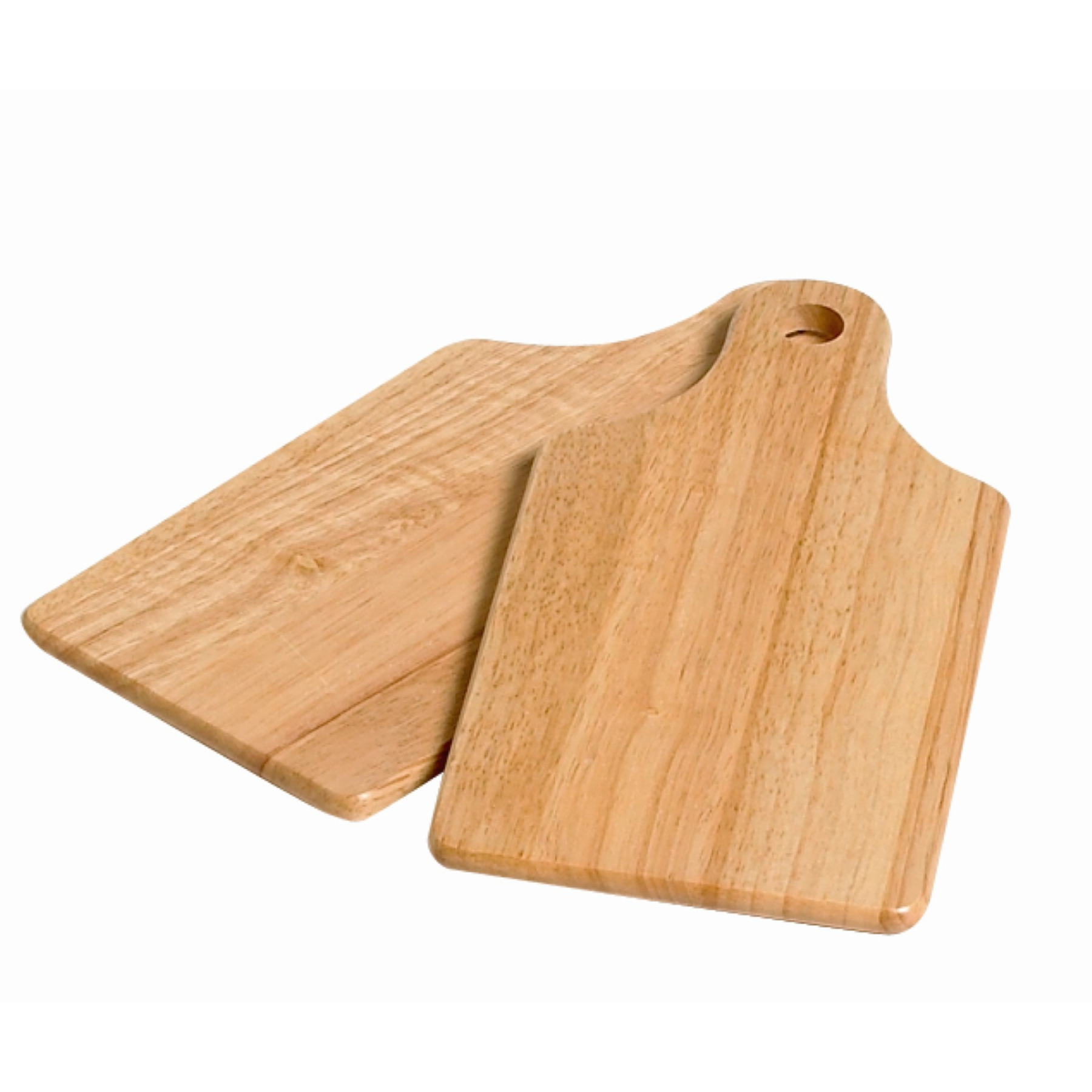 Cosy & Trendy Set van 2x stuks snijplanken/serveerplanken/broodplanken van hout 28 x 14 cm -