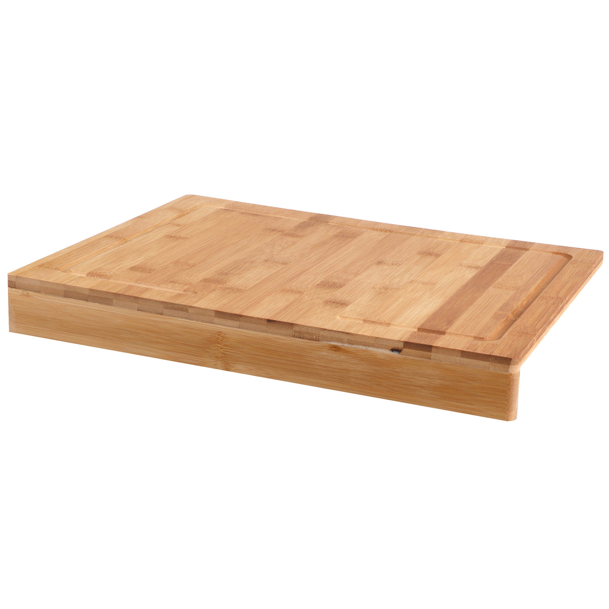 Bambou & Co Snijplank met rand - bamboe hout - 43 x 33 x 5 cm - voor het aanrecht -