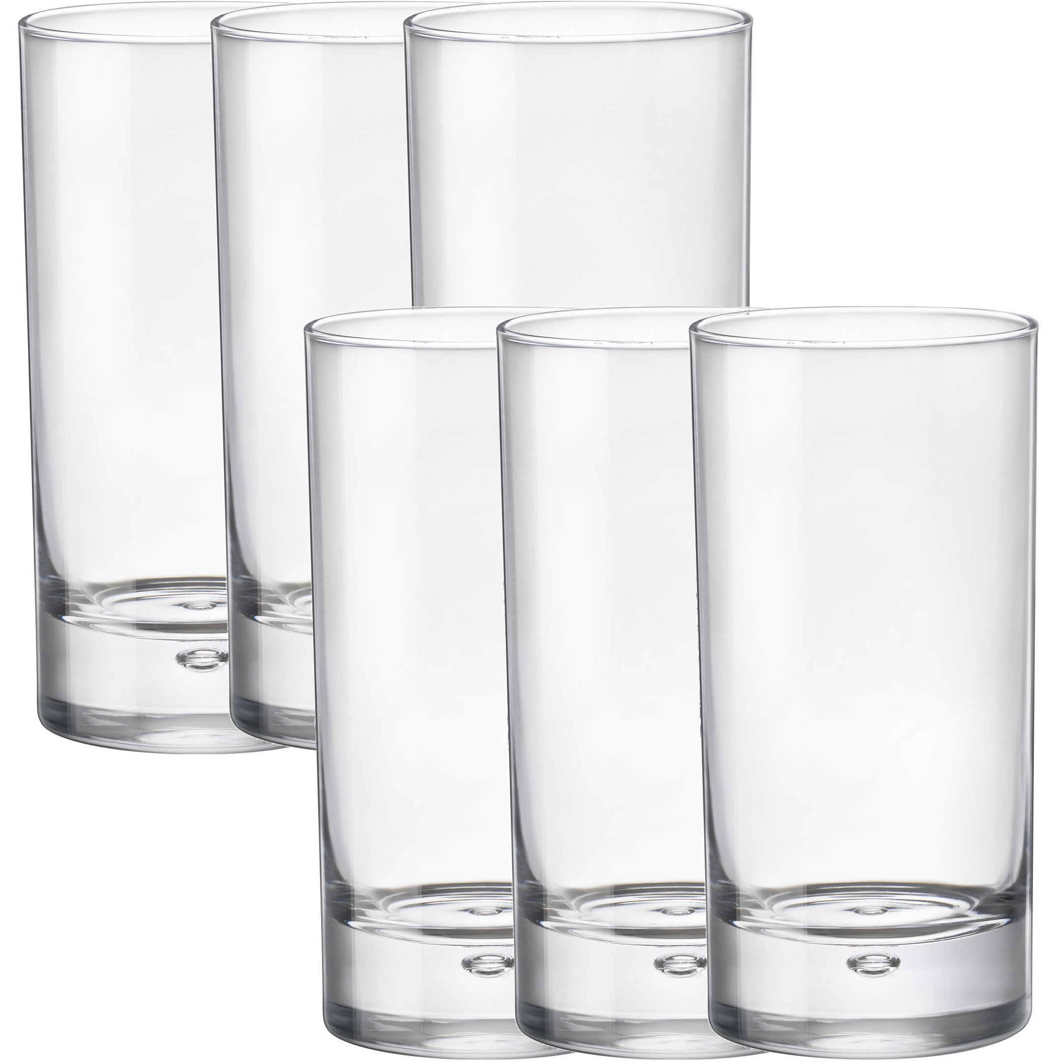 Bormioli 6x Stuks transparante drinkglazen 375 ml van glas -