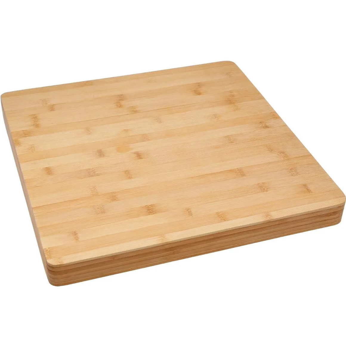 5five Grote snijplank/serveerplank vierkant x 3,5 cm van bamboe hout -