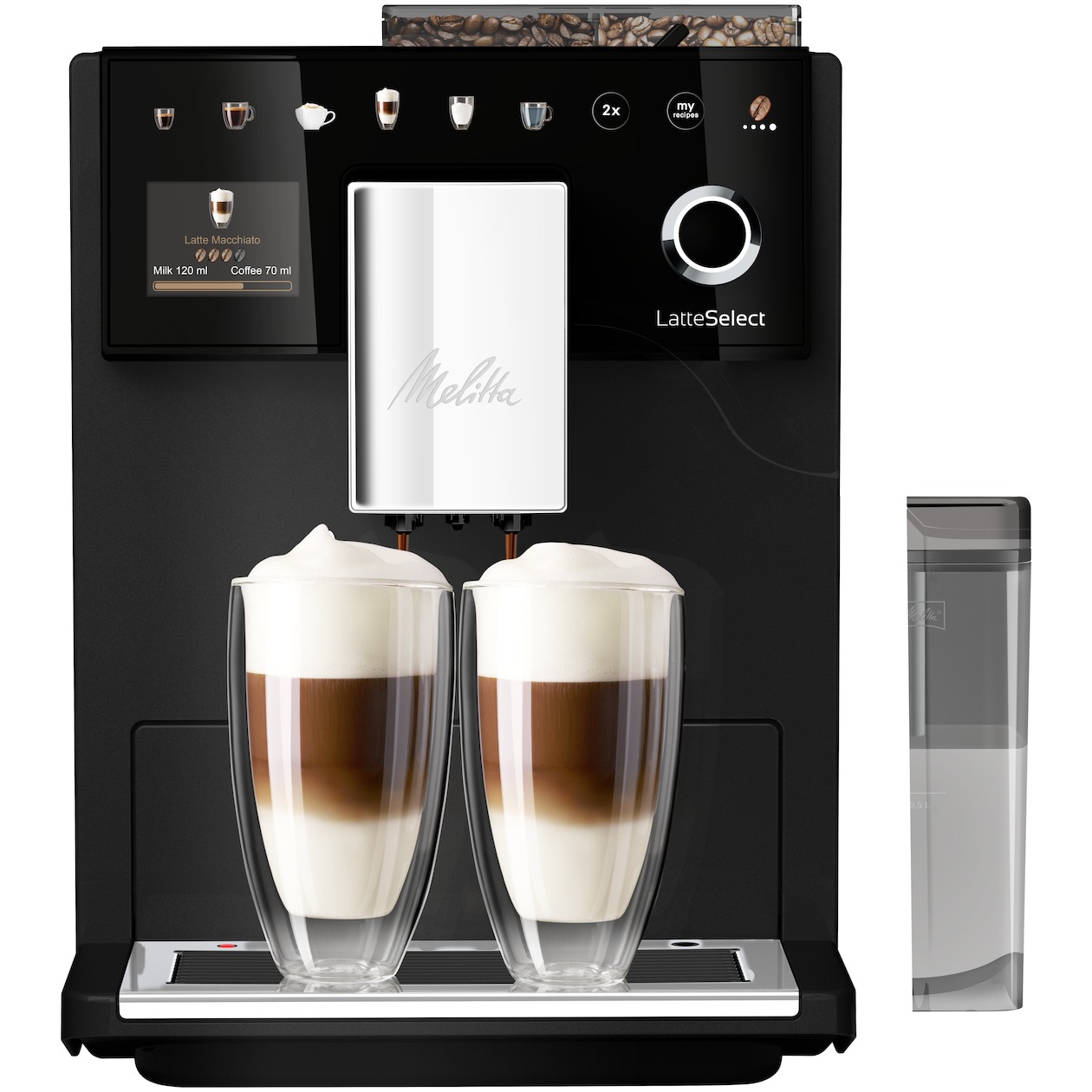 Melitta Latte Select F630-212 Espresso apparaat Zwart