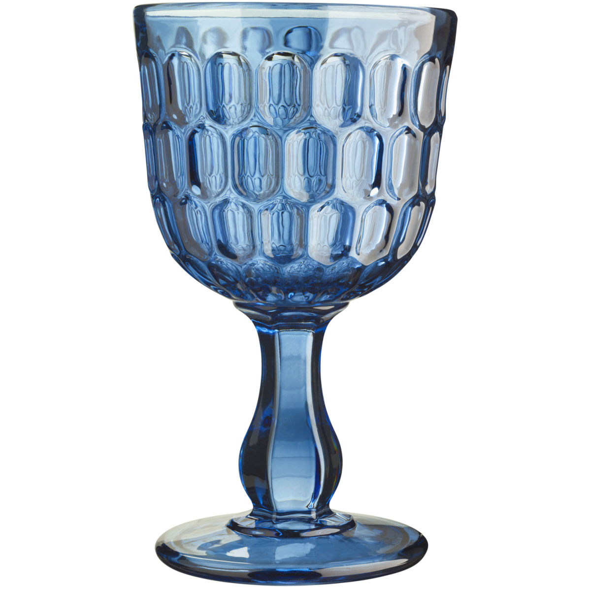 Vega Wijnglas Isabella; 300ml, 9.2x15.8 cm (ØxH); blauw; 6 stuk / verpakking