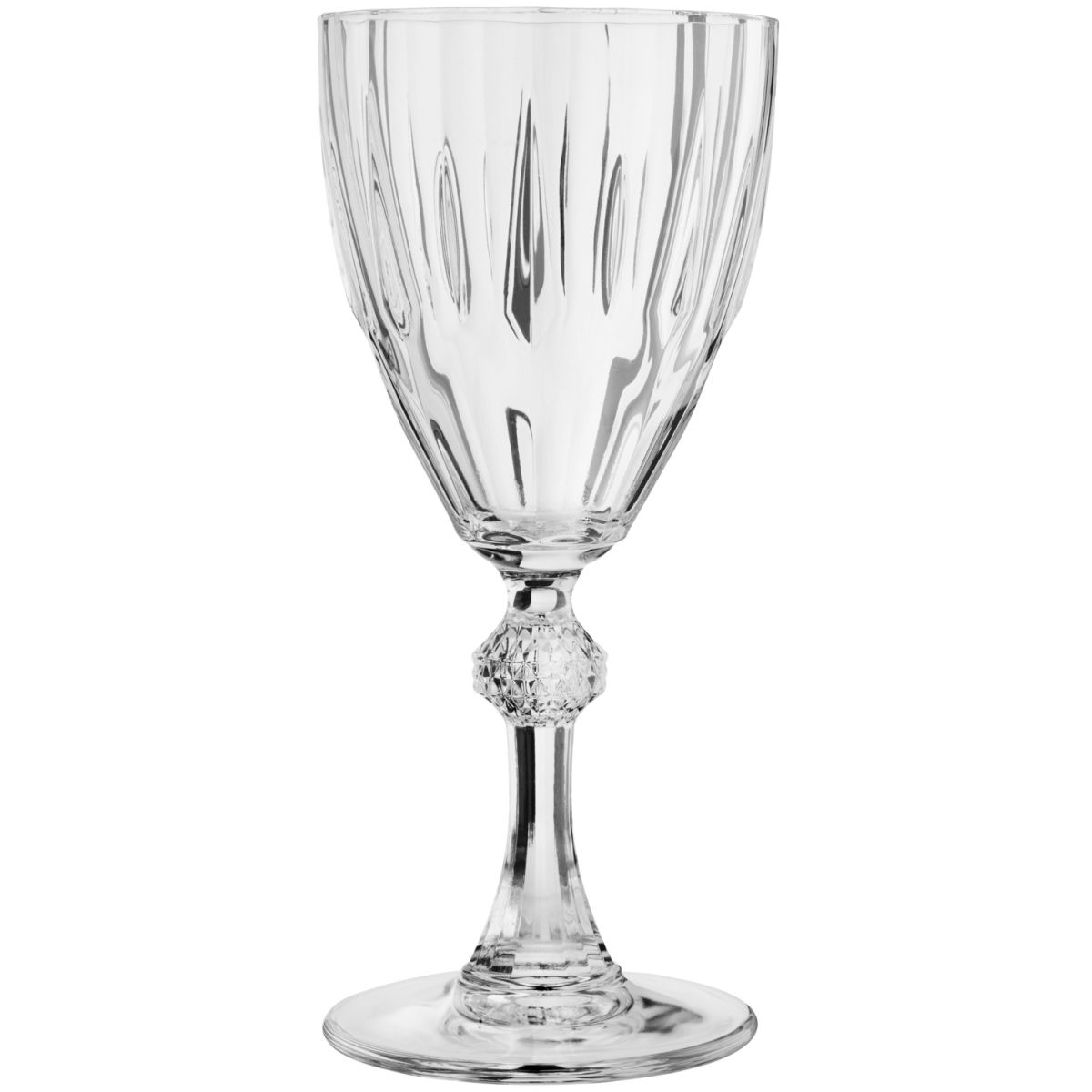 Pasabahçe Witte wijnglas Diamond; 245ml, 8.2x17.6 cm (ØxH); transparant; 6 stuk / verpakking