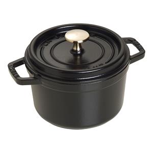 Staub Cocotte 16 cm / 1,25 l, Rond, Zwart - La Cocotte - 