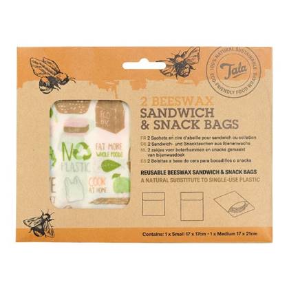 Tala  Sandwich & Snack Zakje, Set van 2 Stuks, Zero Waste - 