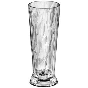 Koziol Bierglas Club No. 11 Superglas; 680ml, 8.5x21.6 cm (ØxH); transparant; 0.5 l vulstreepje, 40 stuk / verpakking