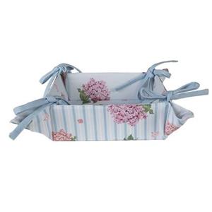 Clayre & Eef Broodmand 35x35x8 cm Wit Roze Katoen Hortensia