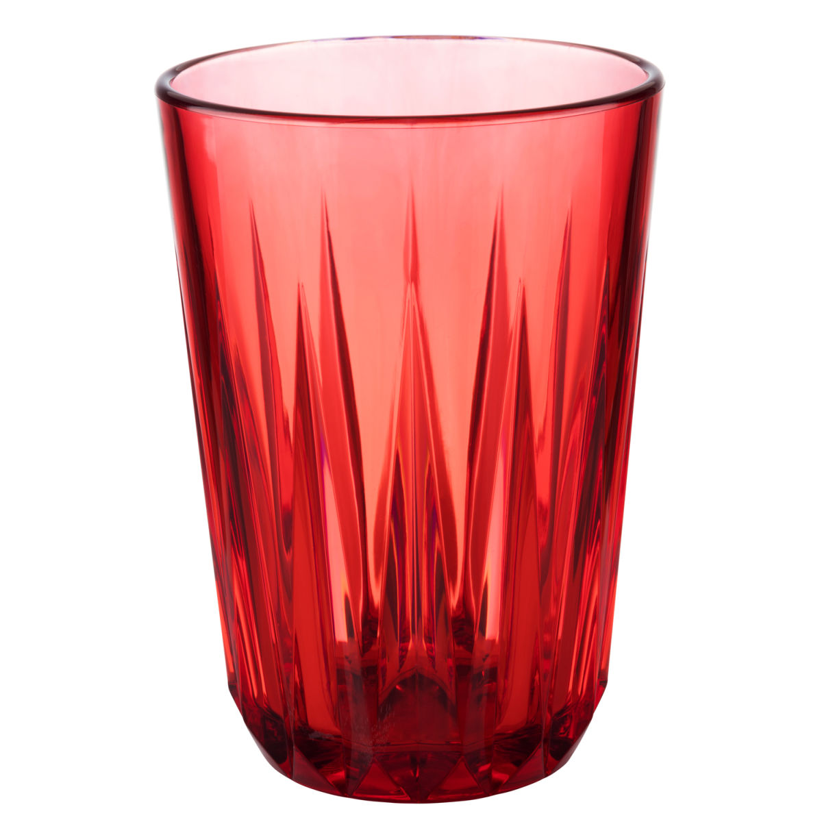 APS Waterglas Crystal; 150ml, 7x9.5 cm (ØxH); rood