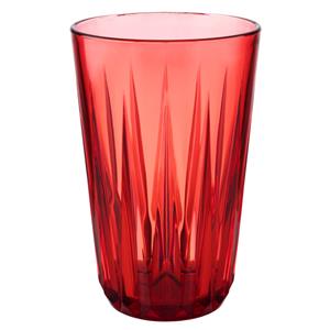 APS Waterglas Crystal; 300ml, 8x12.5 cm (ØxH); rood