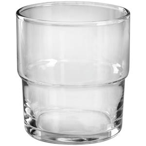 Pasabahçe Waterglas Hill stapelbaar; 200ml, 6.4x9.3 cm (ØxH); transparant; 6 stuk / verpakking