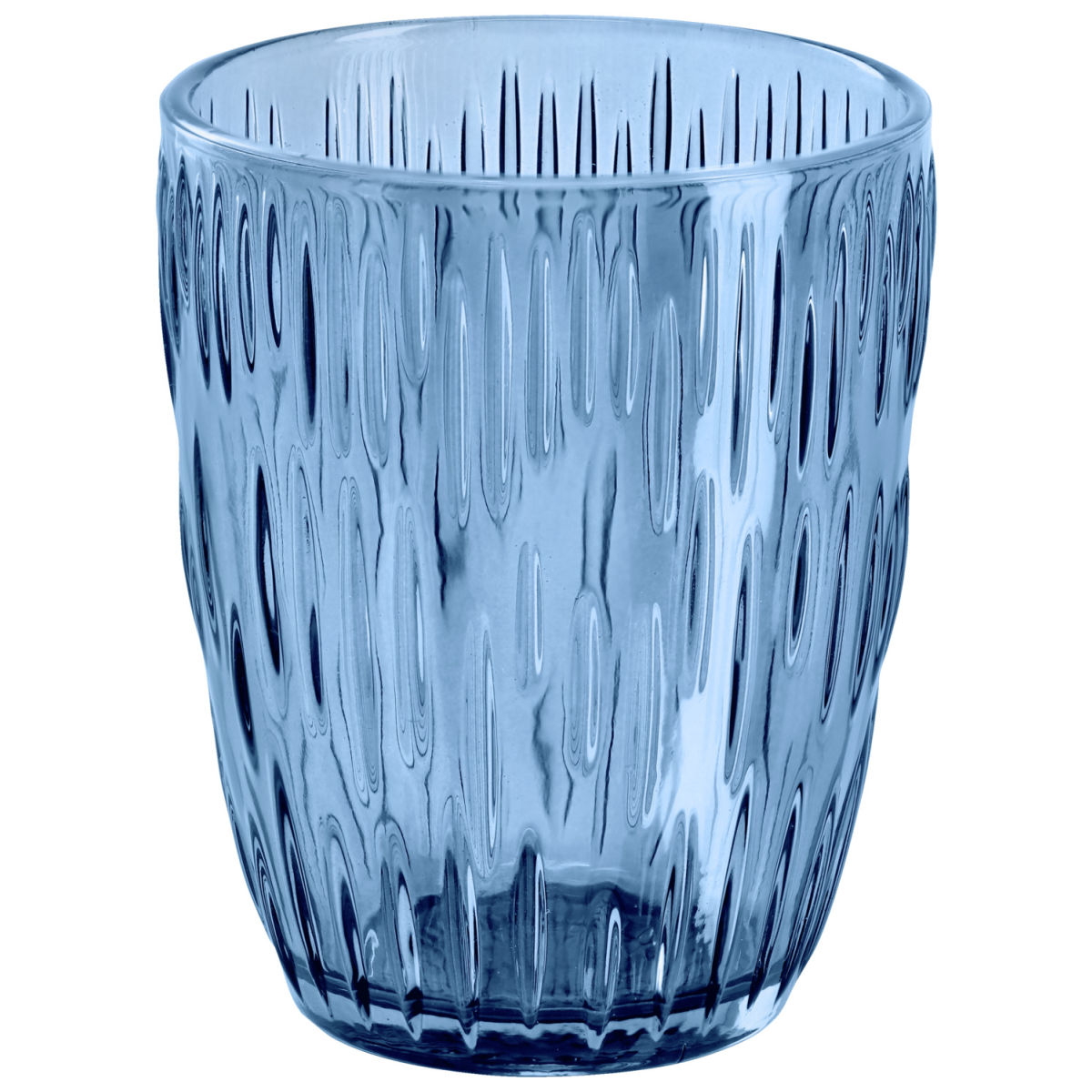 Vega Waterglas Kalea; 280ml, 8x9.8 cm (ØxH); donkerblauw; 6 stuk / verpakking