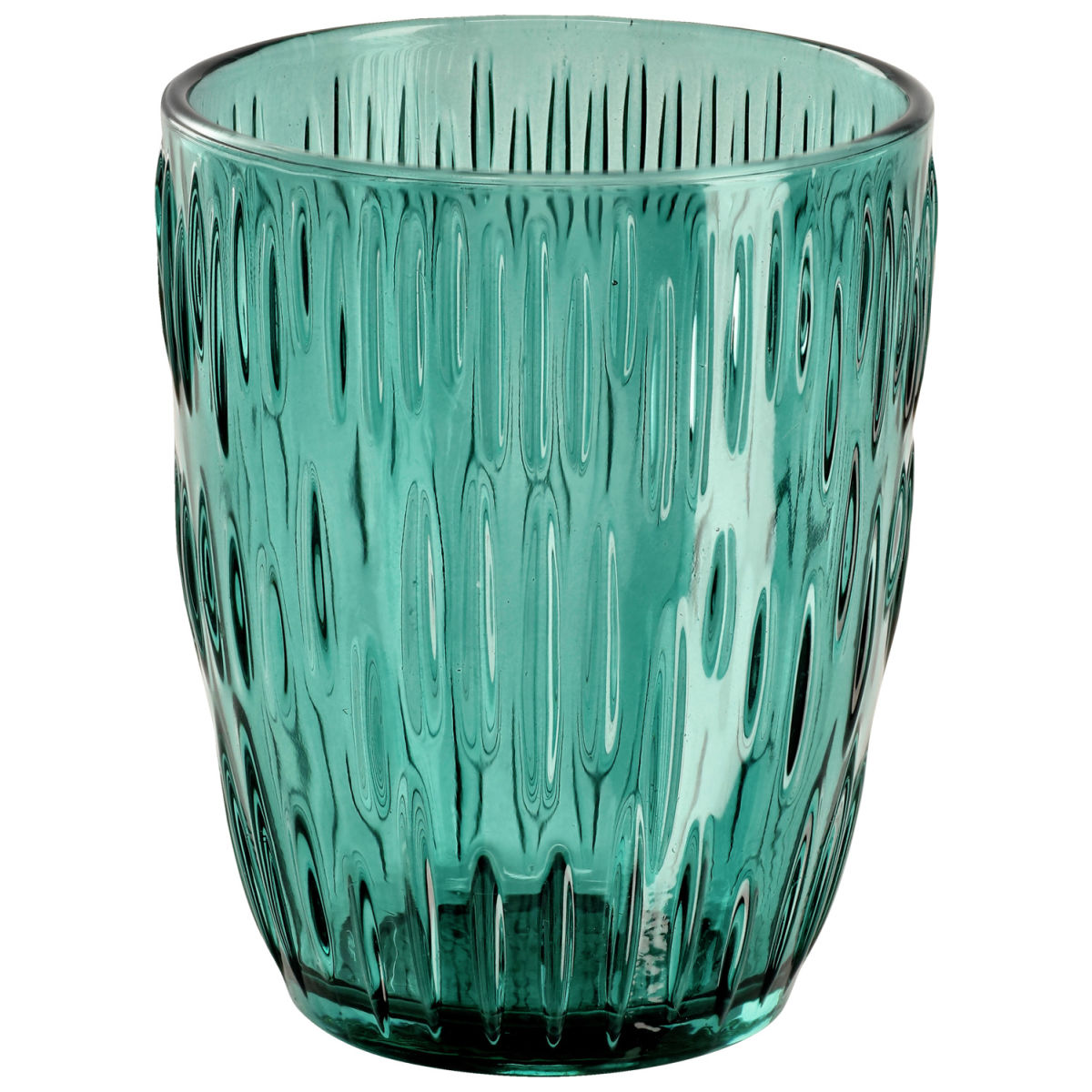 Vega Waterglas Kalea; 280ml, 8x9.8 cm (ØxH); groen; 6 stuk / verpakking