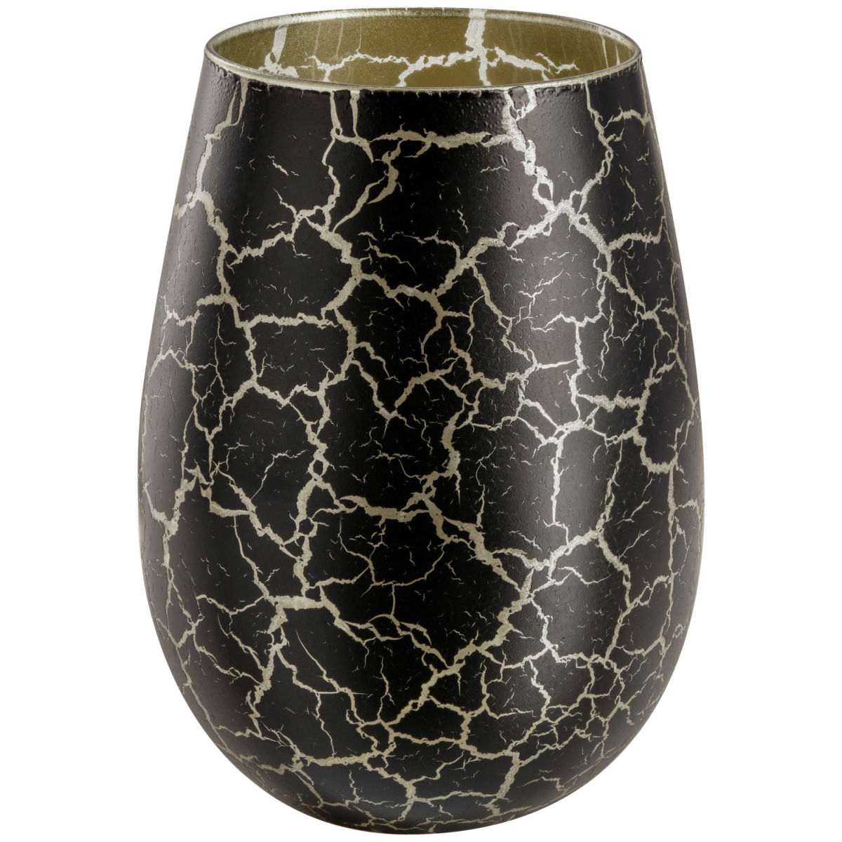 Vega Waterglas Anela; 500ml, 8.2x12.3 cm (ØxH); zwart/goud; 6 stuk / verpakking