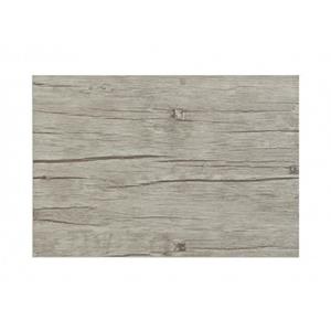 Merkloos 12x Kunststof placemats met hout look grijs 45 x 30 cm -