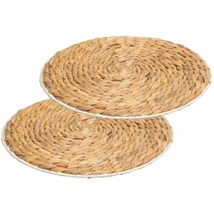 Secret de Gourmet Set van 10x stuks placemats zeegras naturel 35 cm -