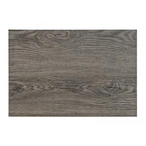 Merkloos 12x stuks placemat in donkergrijs woodlook print 45 x 30 cm -