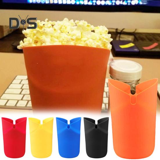 DYS Kitchen Popcornemmer met grote capaciteit Opvouwbare siliconen magnetron Popcornhouder met open bovenkant Keukenaccessoires