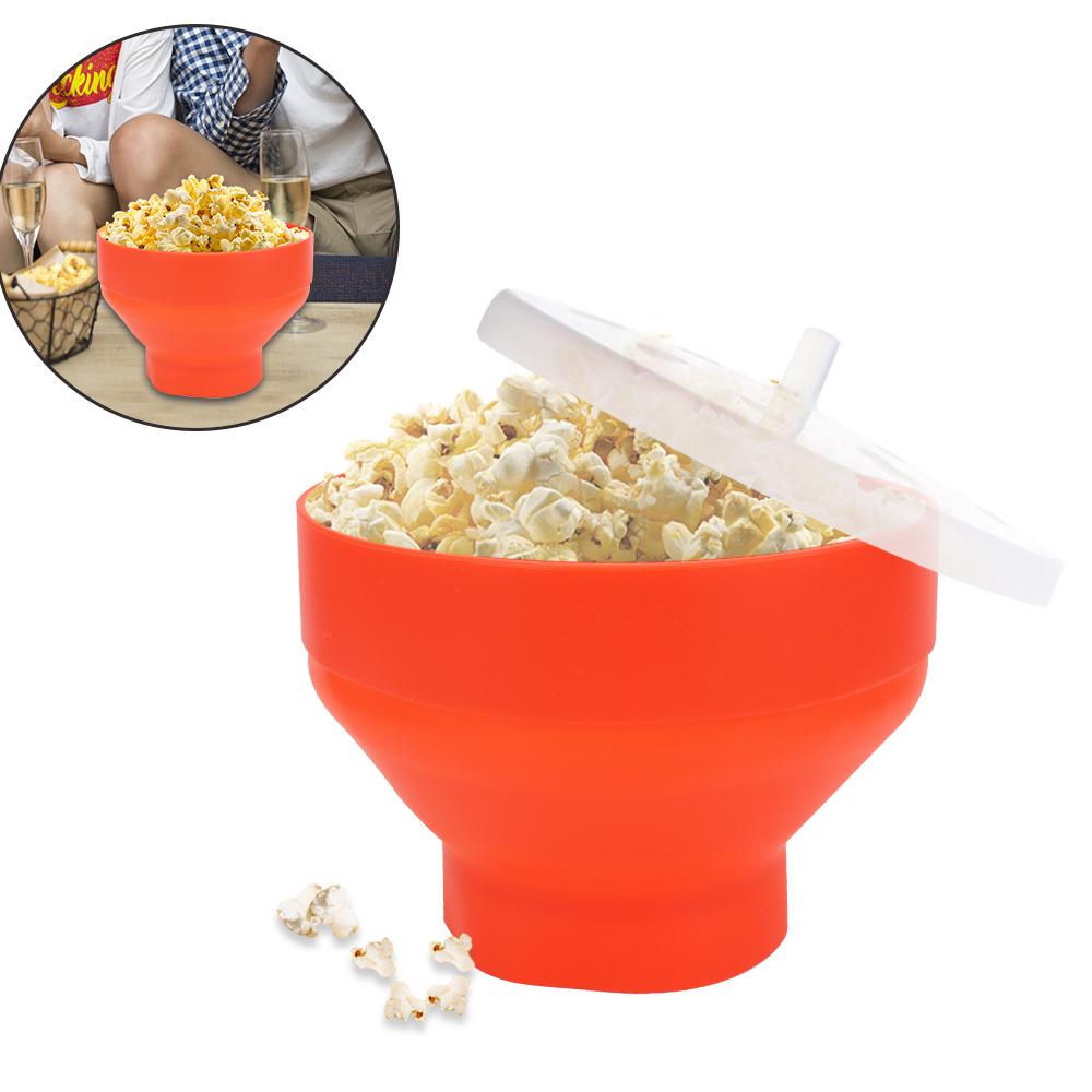 HOME LOVER DIY Popcorn Maker Magnetron Popcorn Kom Emmer Hoge kwaliteit Keuken Gemakkelijk gereedschap Chips Fruitschaal Siliconen met deksel
