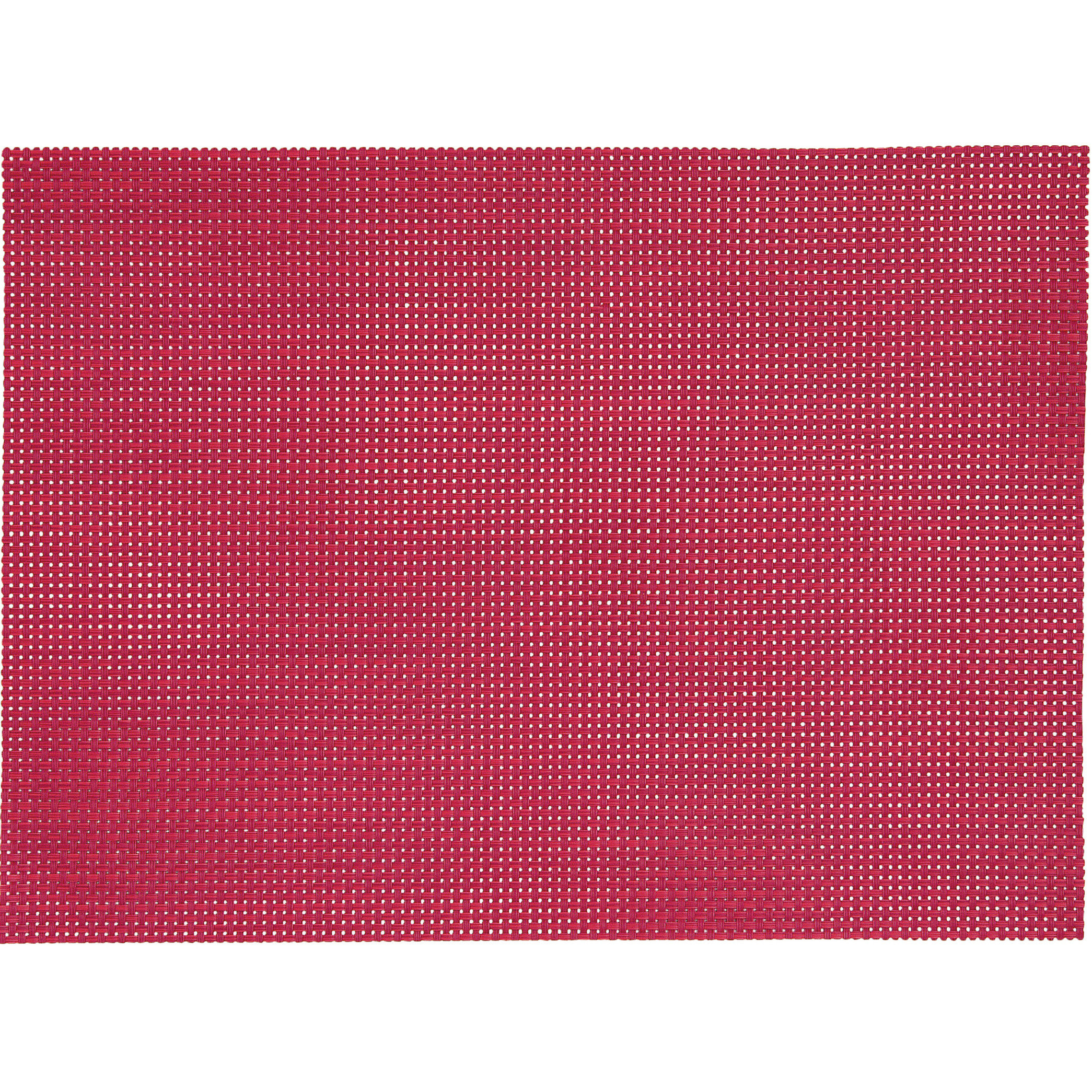 Merkloos 1x Placemats rood geweven/gevlochten 45 x 30 cm -
