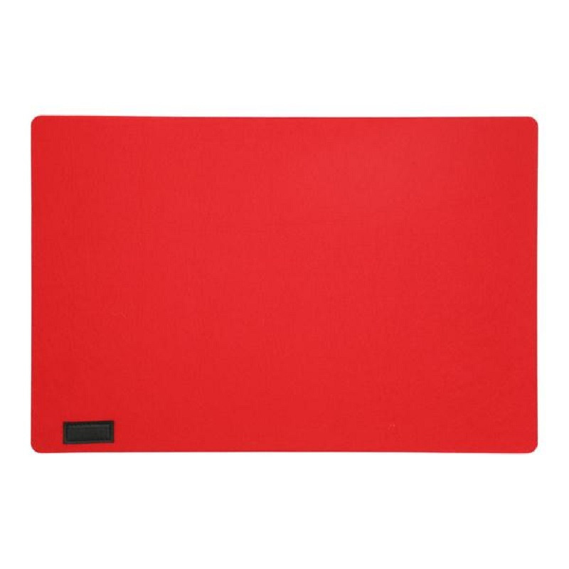 Cepewa Rechthoekige placemat met ronde hoeken polyester rood 30 x 45 cm -