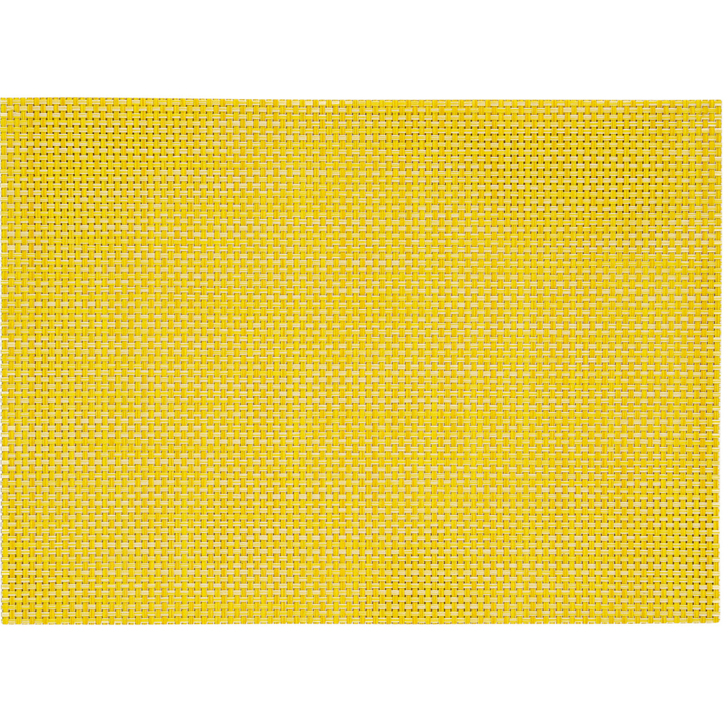 Merkloos 1x Placemats geel geweven/gevlochten 45 x 30 cm -