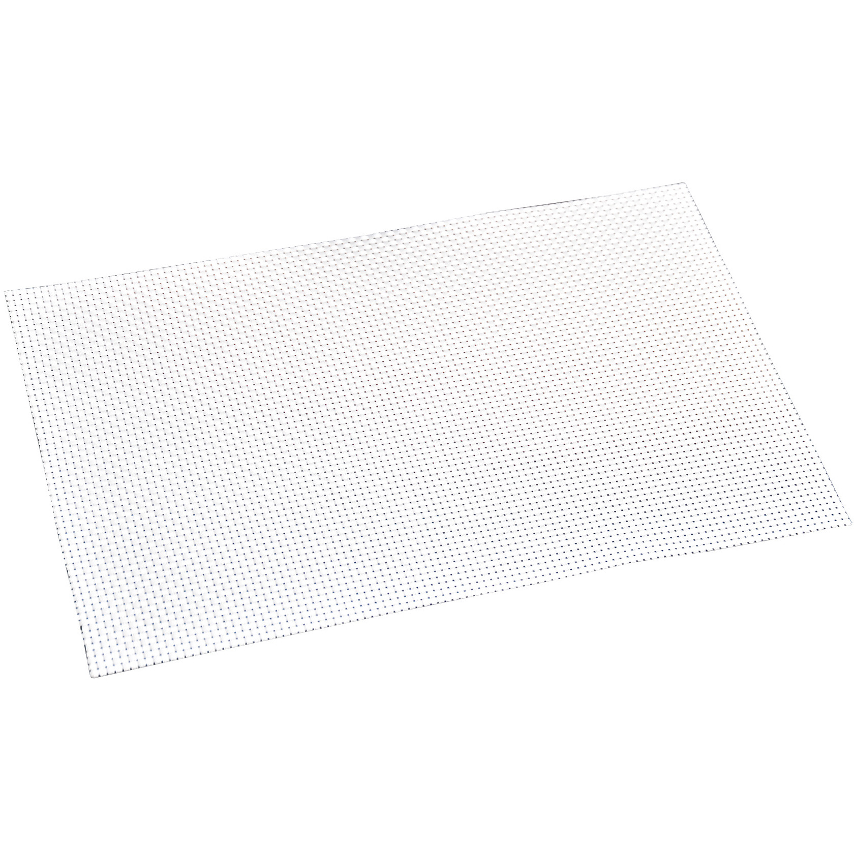 Kesper 1x Rechthoekige placemats wit geweven 29 x 43 cm -