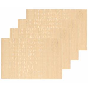 Secret de Gourmet Set van 8x stuks placemats naturel bamboe 45 x 30 cm -