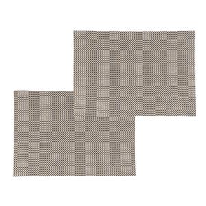 Secret de Gourmet Set van 8x stuks placemats uni beige texaline 50 x 35 cm -