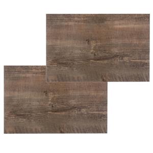 Secret de Gourmet Set van 8x stuks placemats hout print eiken PVC 45 x 30 cm -