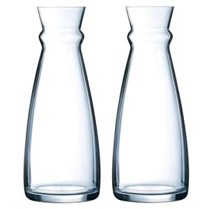 Arcoroc Set van 3x stuks glazen schenkkan/karaf 1 liter -