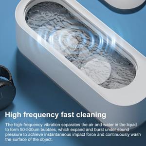 Home Kits Hoge frequentie ultrasone reiniger Efficiënte mute Grote ruimte Mini ultrasone reinigingstank voor glazen