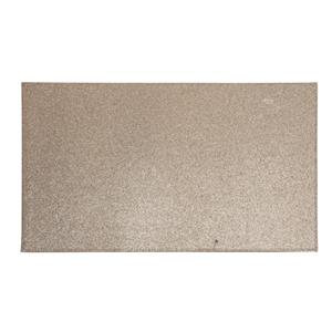 Merkloos 8x Rechthoekige glitter placemats/onderleggers bruin/goud x 29 cm -