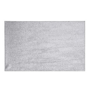 Merkloos 8x Rechthoekige glitter placemats/onderleggers zilver x 29 cm -