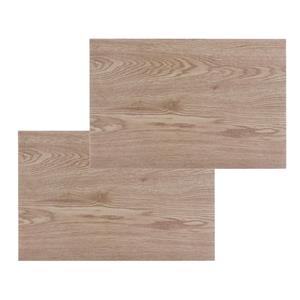 Secret de Gourmet Set van 12x stuks placemats hout print dennen PVC 45 x 30 cm -