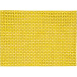 Merkloos 12x Placemats geel geweven/gevlochten 45 x 30 cm -