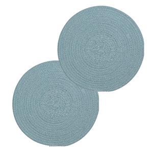 Secret de Gourmet Set van 10x stuks placemats groen katoen cm -