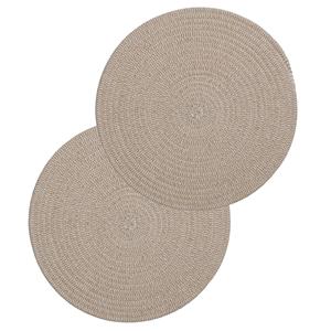 Secret de Gourmet Set van 10x stuks placemats taupe katoen cm -