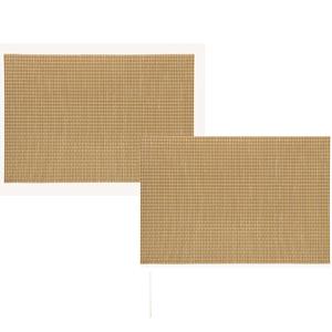 Merkloos 12x Rechthoekige placemats goud kunststof 45 x 30 cm -