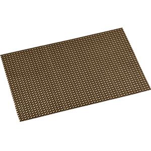 Merkloos 12x Rechthoekige placemats messing geweven 29 x 43 cm -