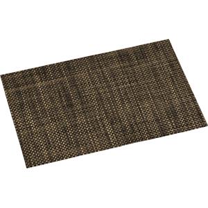 Merkloos 12x Rechthoekige placemats messing/goud geweven 29 x 43 cm -