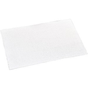 Merkloos 12x Rechthoekige placemats wit geweven 29 x 43 cm -