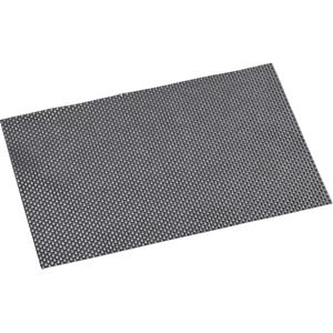 Merkloos 12x Rechthoekige placemats zilver geweven 29 x 43 cm -