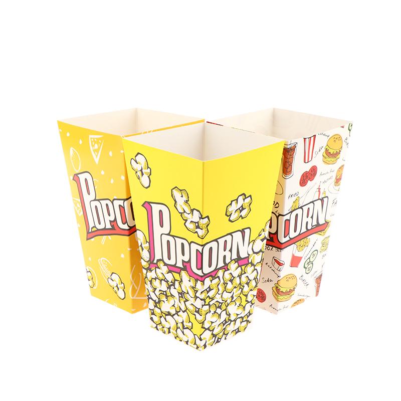 Eyes Sparkled 10Pcs Popcorn Boxes Container Holder Paper Cup Popcorn Buckets Popcorn Box