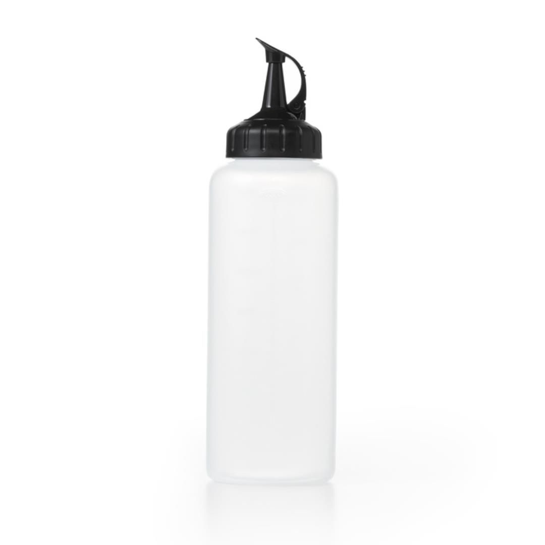 OXO Dressing Shaker Mittelgroße Küchenchef Quetschflasche mit Skala bis 350 ml, Ø 5,8 c